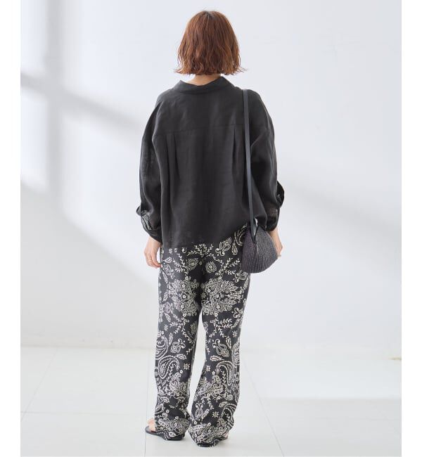 journal standard L'essage「ヨーロピアンフラックス ショートシャツ」|シャツ・ブラウス|