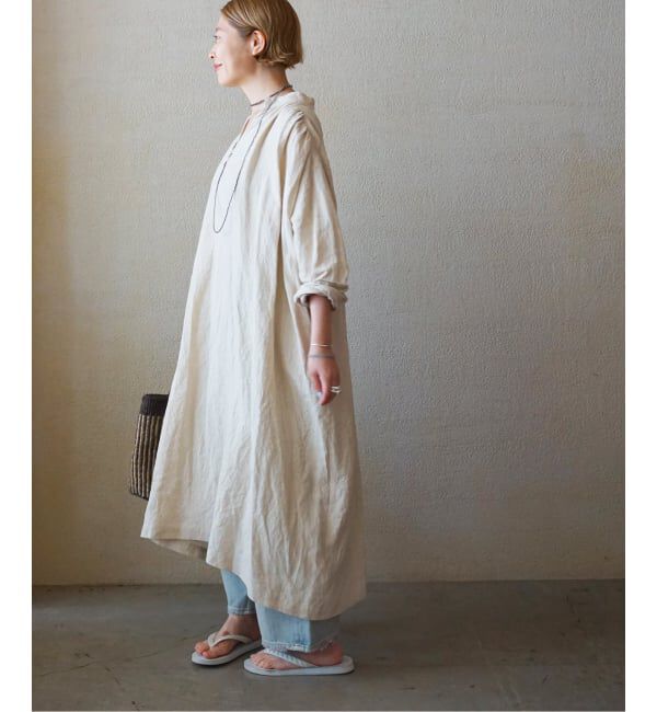 journal standard luxe「40リネン トニーワンピース」|ワンピース|ベージュ