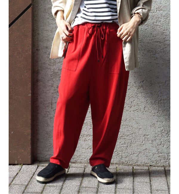 journal standard luxe「ドヅメテンジクベイカーパンツ」|その他|レッド