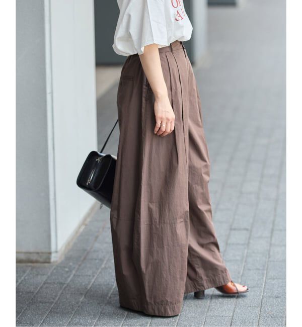 JOURNAL STANDARD「50コットンスーパーワイドコクーン パンツ」|その他|ブラウン