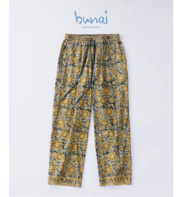 JOURNAL STANDARD relume「bunai / ブナイ 別注 カラマカリ プリント イージーパンツ」|その他|ネイビー