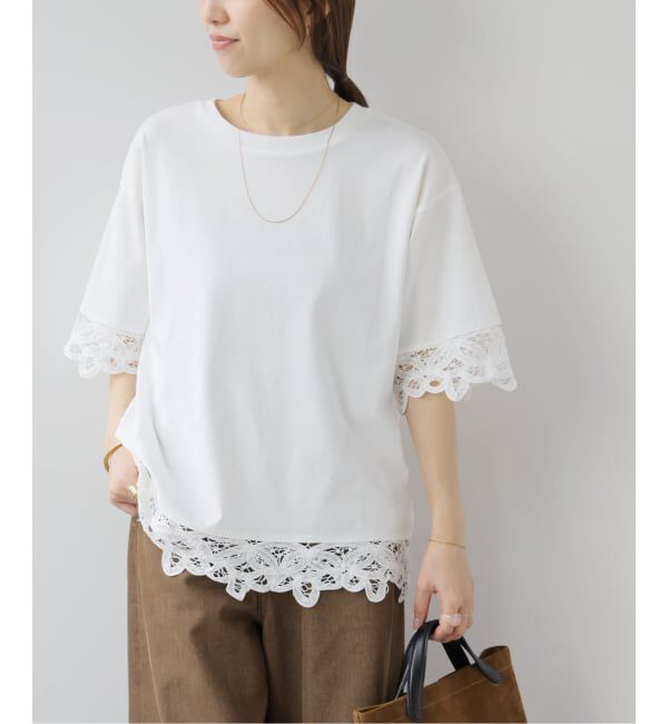 JOURNAL STANDARD relume「バテンレーストリムTシャツ」|Tシャツ・カットソー|
