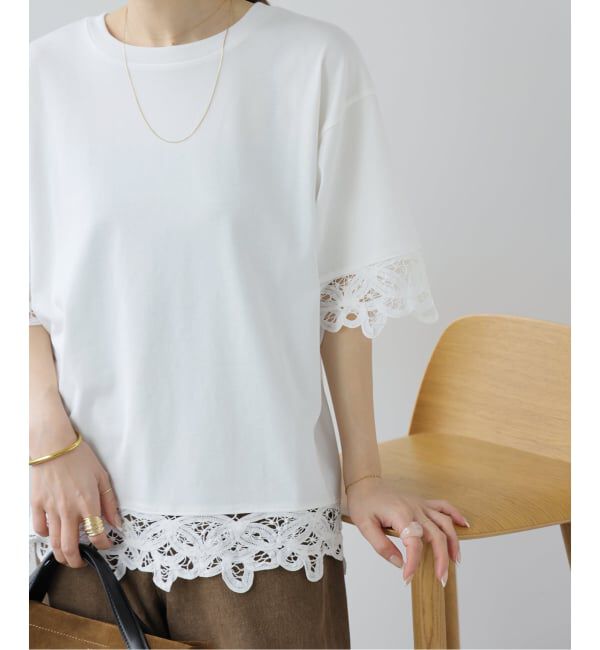 JOURNAL STANDARD relume「バテンレーストリムTシャツ」|Tシャツ・カットソー|