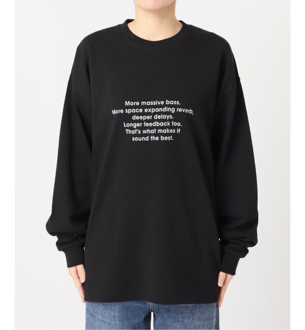 journal standard L'essage「《追加予約》POET MEETS DUBWISE MORE MASSIVE BASS LOOSE FITロングスリーブTシャツ」|Tシャツ・カットソー|
