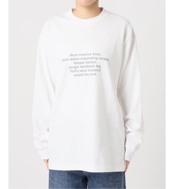 journal standard L'essage「《追加予約》POET MEETS DUBWISE MORE MASSIVE BASS LOOSE FITロングスリーブTシャツ」|Tシャツ・カットソー|