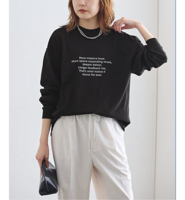 journal standard L'essage「《追加予約》POET MEETS DUBWISE MORE MASSIVE BASS LOOSE FITロングスリーブTシャツ」|Tシャツ・カットソー|