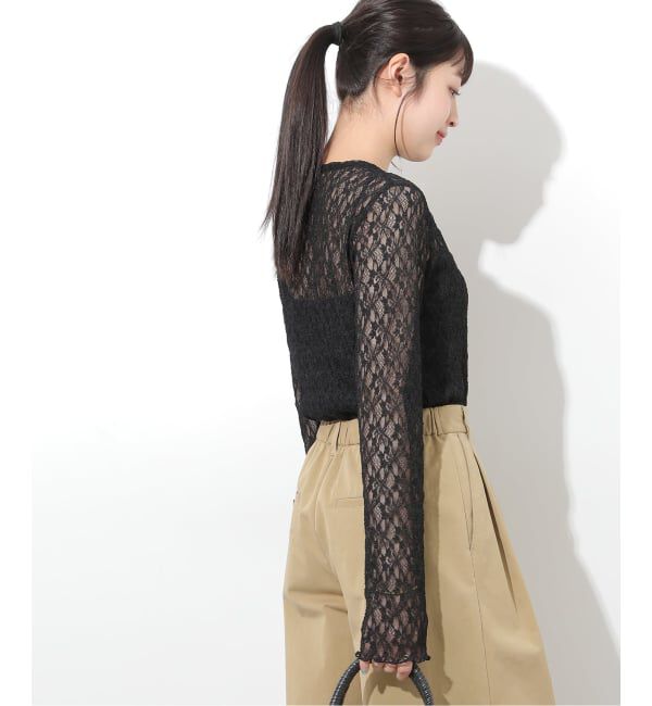 JOURNAL STANDARD relume「《追加予約3》フラワーシアーレースロングスリーブ」|Tシャツ・カットソー|