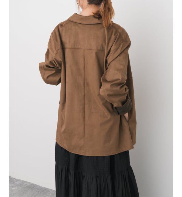 Spick and Span「《追加》フェイクスエードオープンカラージャケット」|その他|
