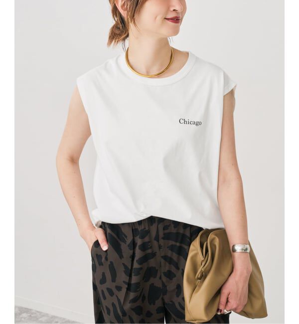 Spick and Span「バックロゴプリントフレンチT」|Tシャツ・カットソー|