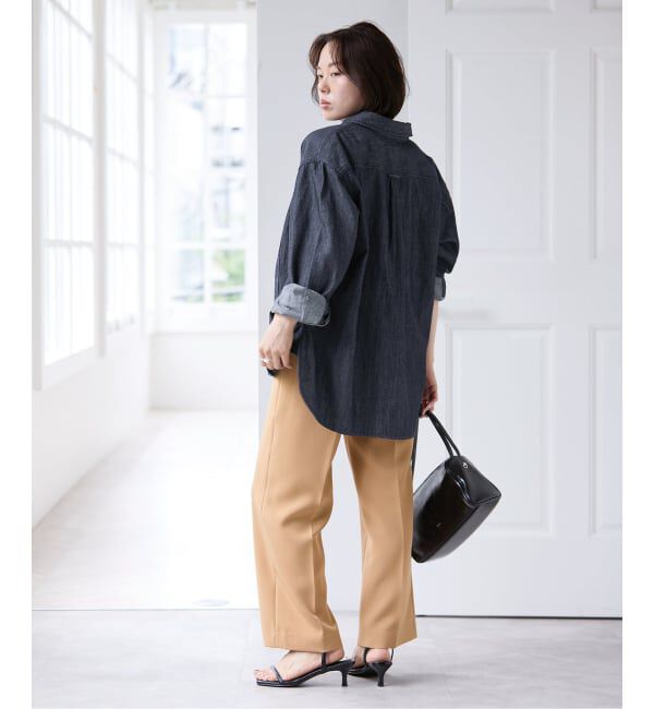 U by SPICK&SPAN「ベルトツキパンツ」|スラックス|