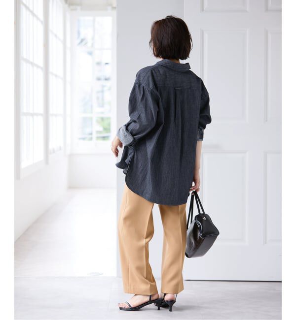 U by SPICK&SPAN「ベルトツキパンツ」|スラックス|