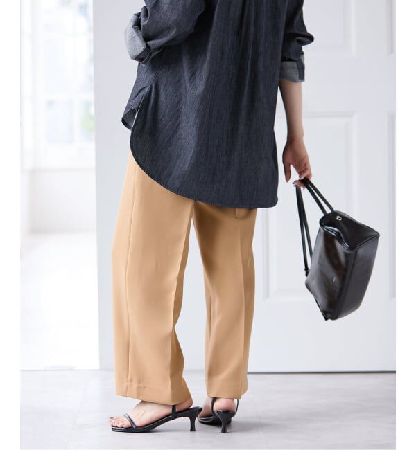 U by SPICK&SPAN「ベルトツキパンツ」|スラックス|