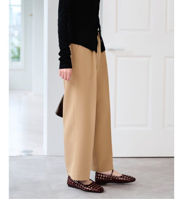 U by SPICK&SPAN「ベルトツキパンツ」|スラックス|