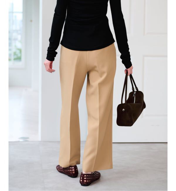 U by SPICK&SPAN「ベルトツキパンツ」|スラックス|