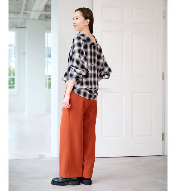 U by SPICK&SPAN「ベルトツキパンツ」|スラックス|