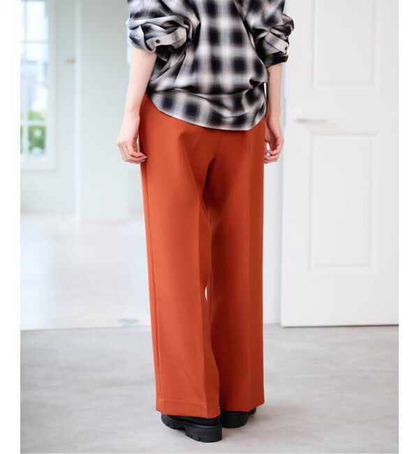 U by SPICK&SPAN「ベルトツキパンツ」|スラックス|