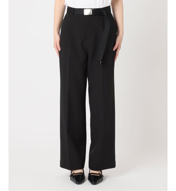 U by SPICK&SPAN「ベルトツキパンツ」|スラックス|