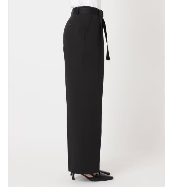 U by SPICK&SPAN「ベルトツキパンツ」|スラックス|