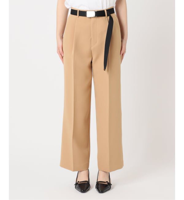 U by SPICK&SPAN「ベルトツキパンツ」|スラックス|