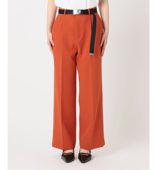 U by SPICK&SPAN「ベルトツキパンツ」|スラックス|