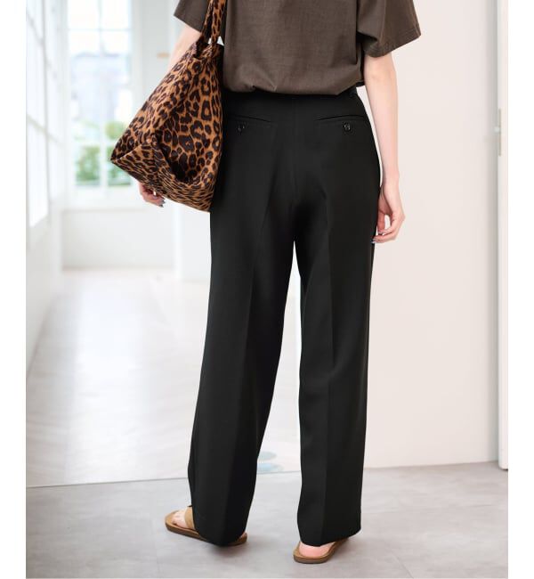 U by SPICK&SPAN「ベルトツキパンツ」|スラックス|