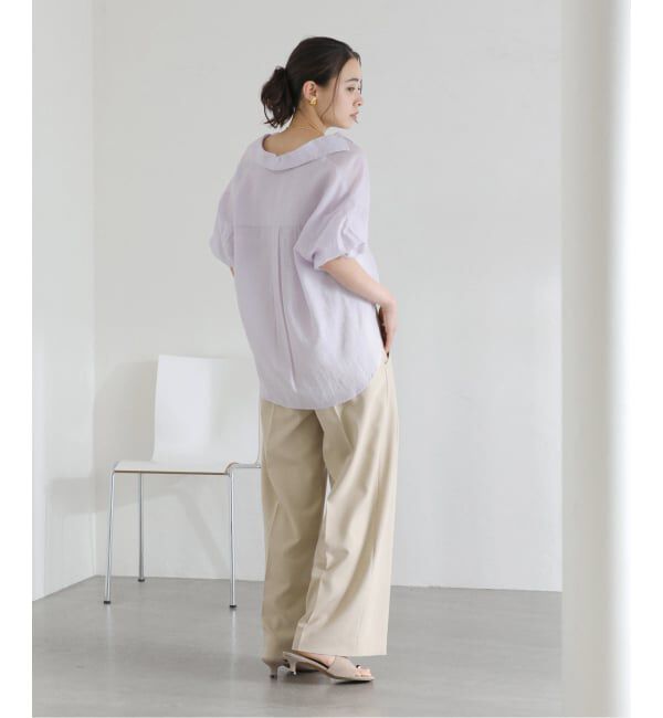  「【洗える】タックポケットワイドパンツ」|スラックス|