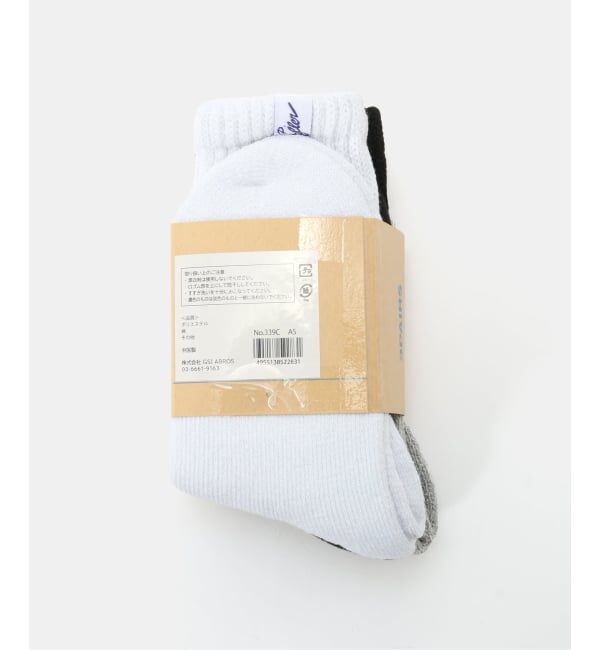 GRISE「Miller/ミラーMiller 3P crew socks」|ソックス|