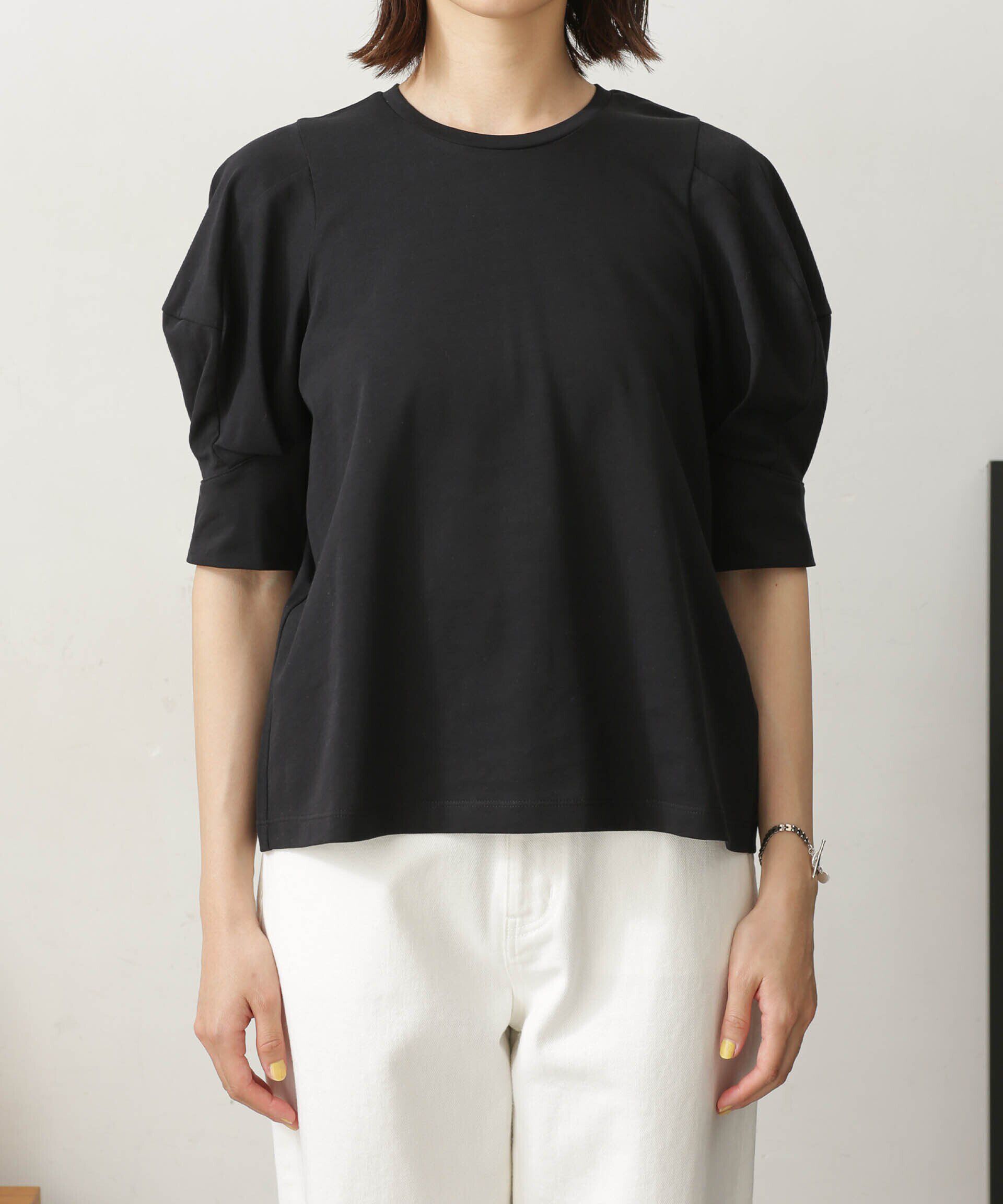 nano･universe「LB.03/Repurフォルムスリーブカットトップス」|Tシャツ・カットソー|