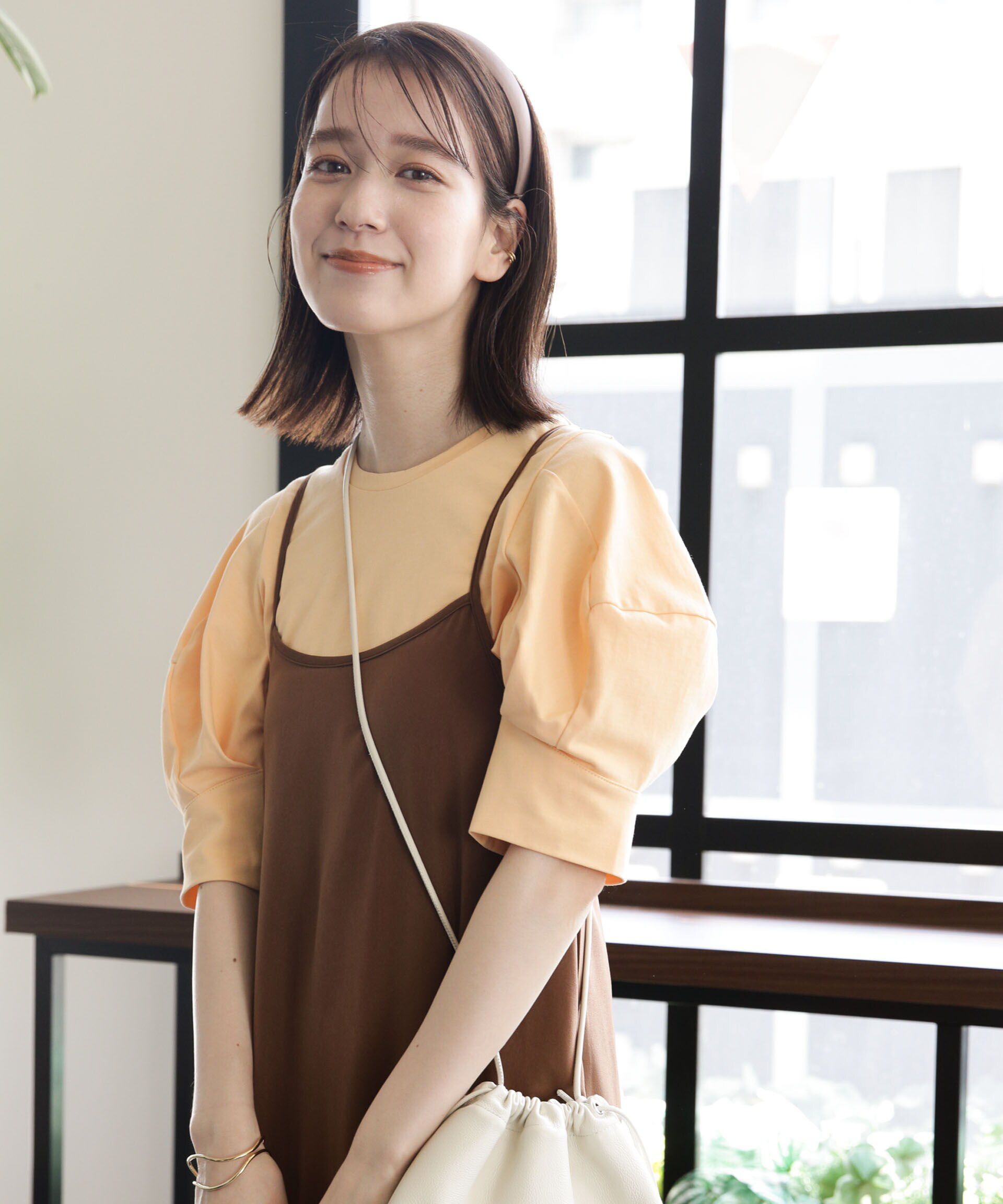 nano･universe「LB.03/Repurフォルムスリーブカットトップス」|Tシャツ・カットソー|