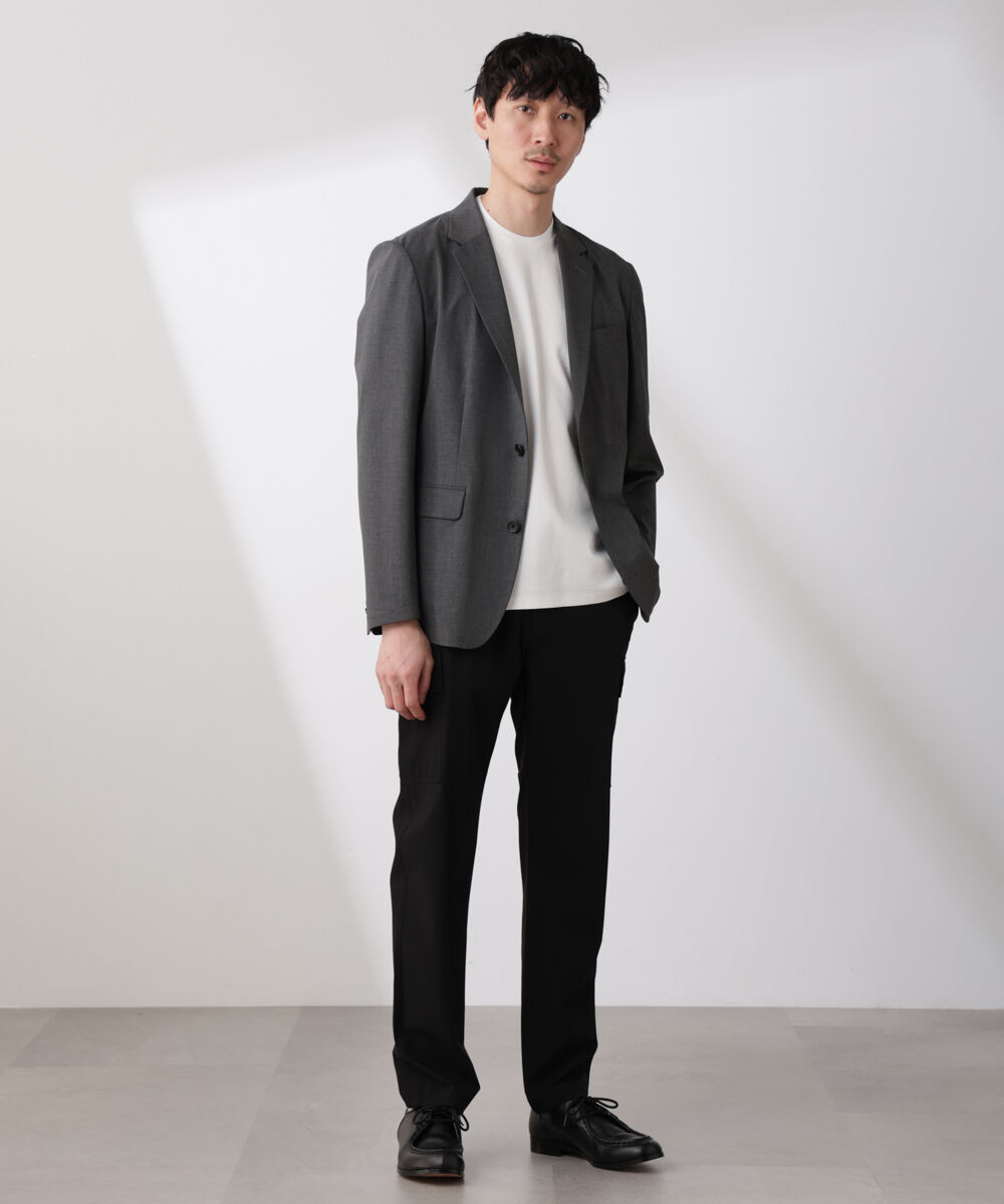 NANO universe「「N trousers」スリムストレッチ カーゴパンツ」|チノ|