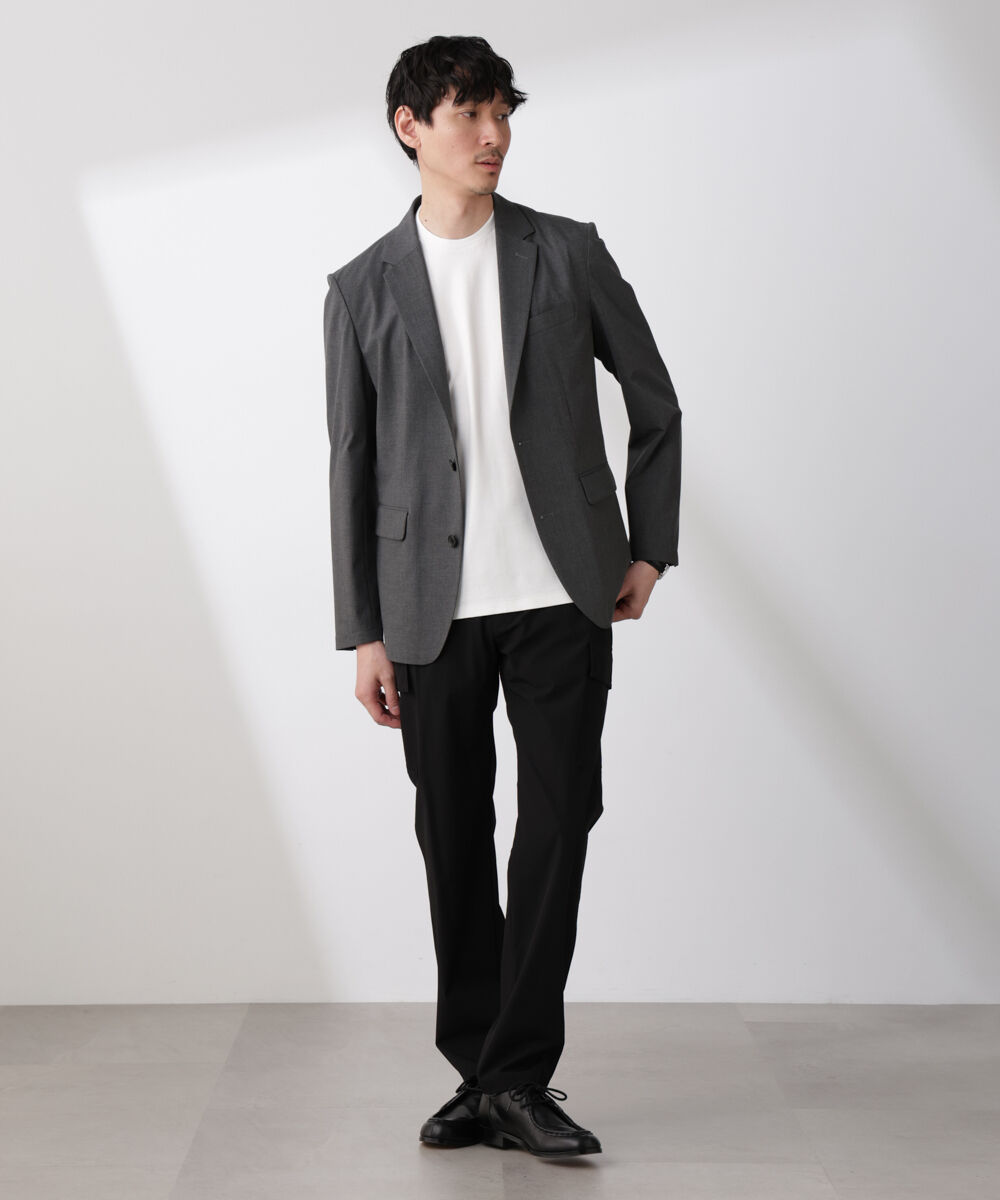 NANO universe「「N trousers」スリムストレッチ カーゴパンツ」|チノ|