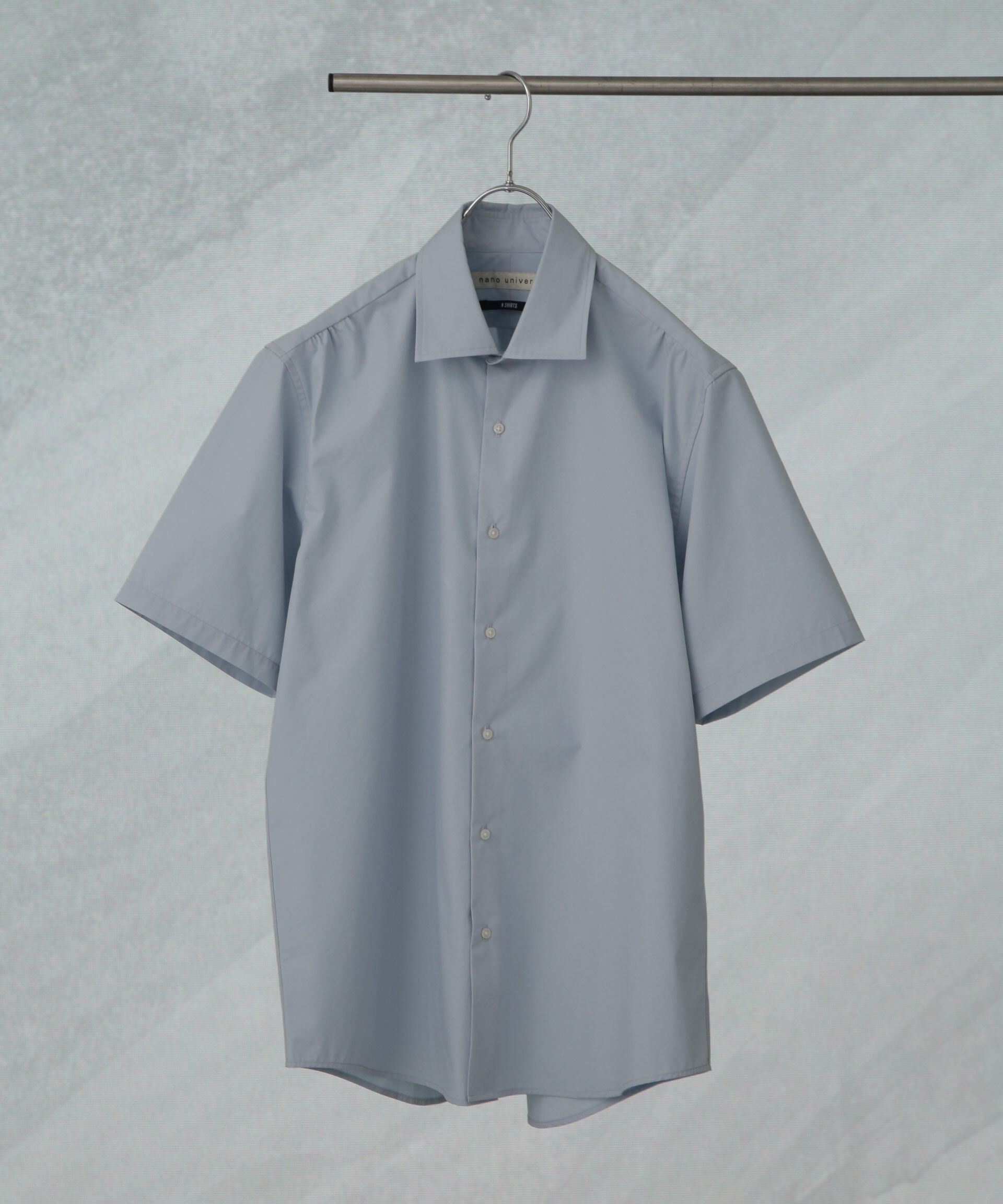 NANO universe「「N shirt」 速乾 セミワイドカラーシャツ半袖」|シャツ・ブラウス|