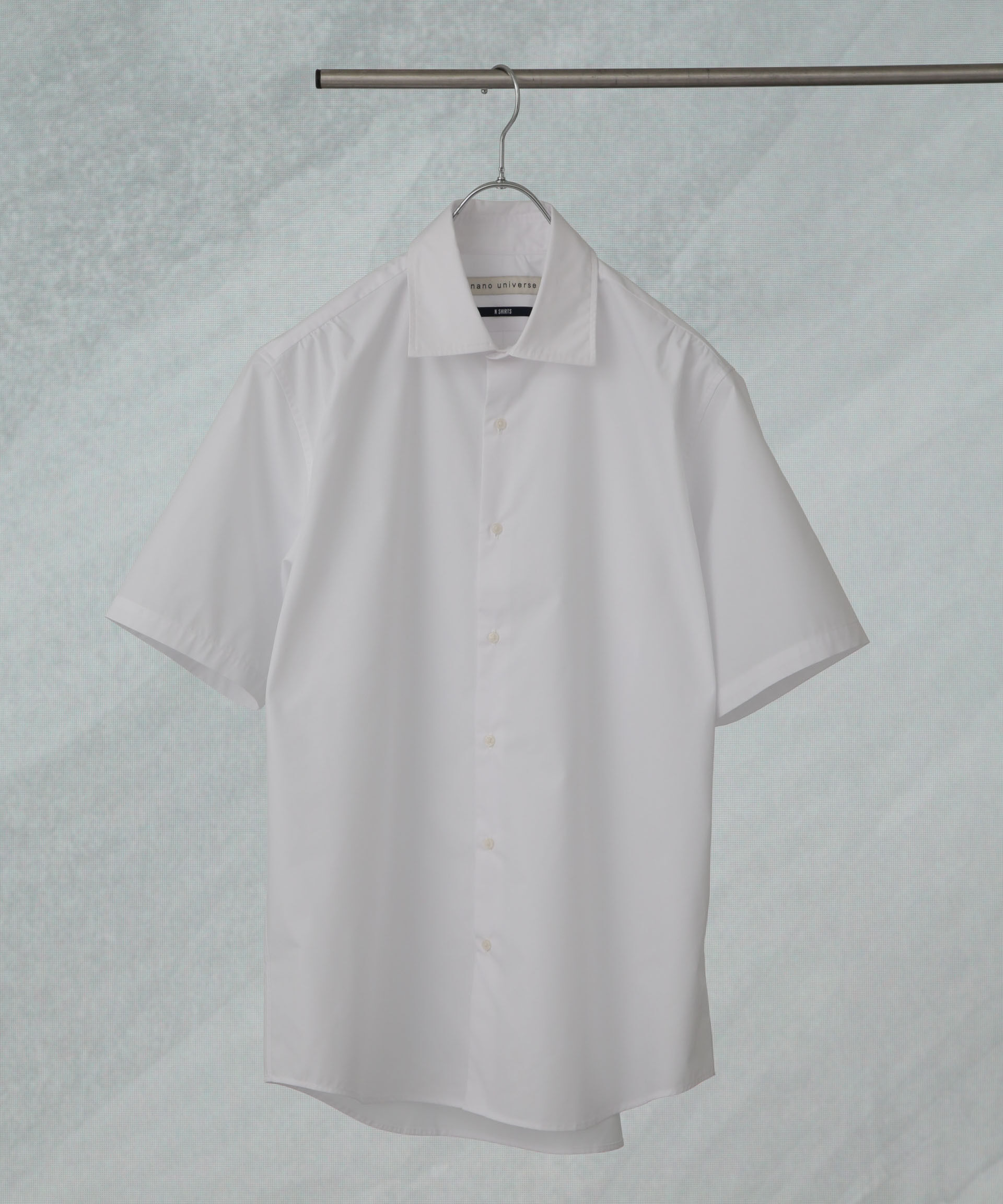 NANO universe「「N shirt」 速乾 セミワイドカラーシャツ半袖」|シャツ・ブラウス|