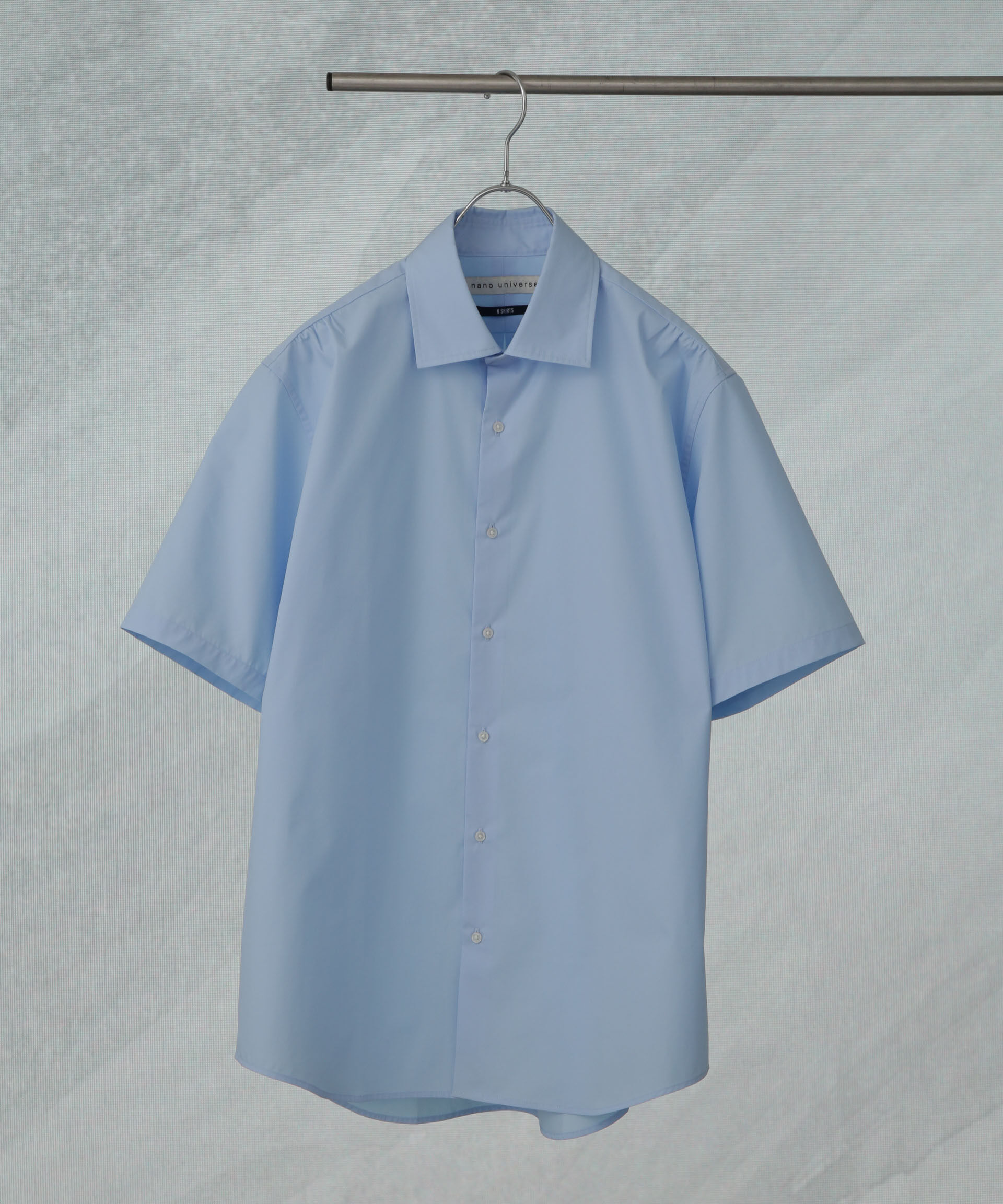 NANO universe「「N shirt」 速乾 セミワイドカラーシャツ半袖」|シャツ・ブラウス|