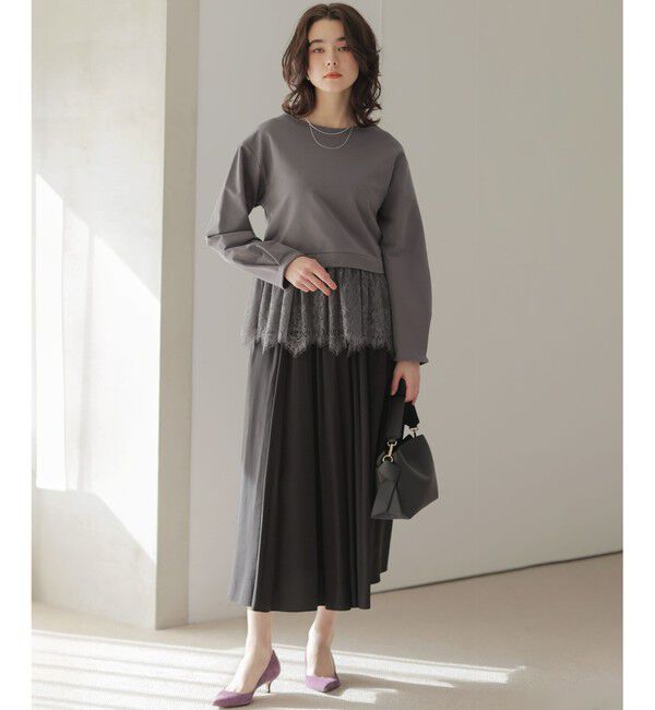 組曲「フレンチテリーレースコンビ カットソー」|Tシャツ・カットソー|