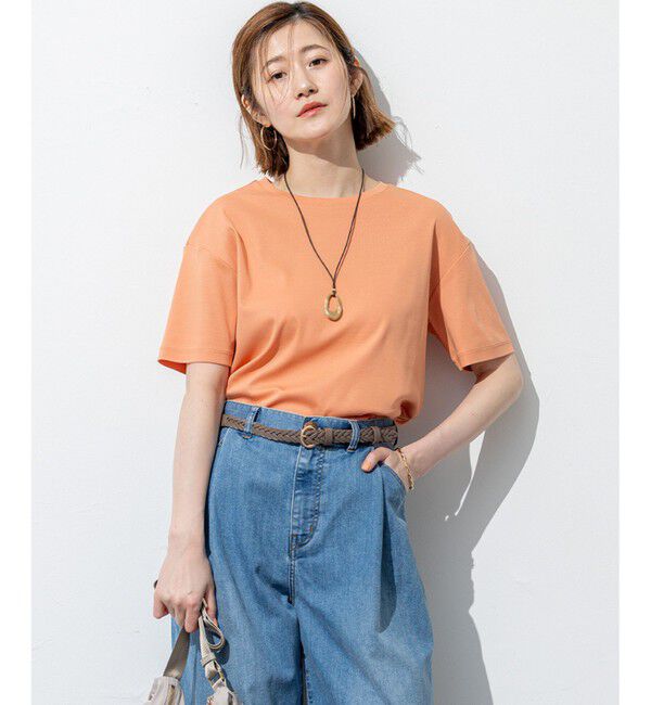 23区「【速乾性/汗じみ防止】半袖 クロップド IT Tシャツ」|Tシャツ・カットソー|ｱﾌﾟﾘｺｯ