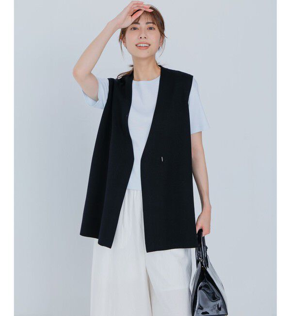 23区「【速乾性/汗じみ防止】半袖 クロップド IT Tシャツ」|Tシャツ・カットソー|
