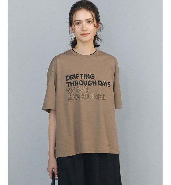 23区「【SLOW/一部店舗限定】ヴィンテージライクジャージー Tシャツ」|Tシャツ・カットソー|モカ&times;ブラック
