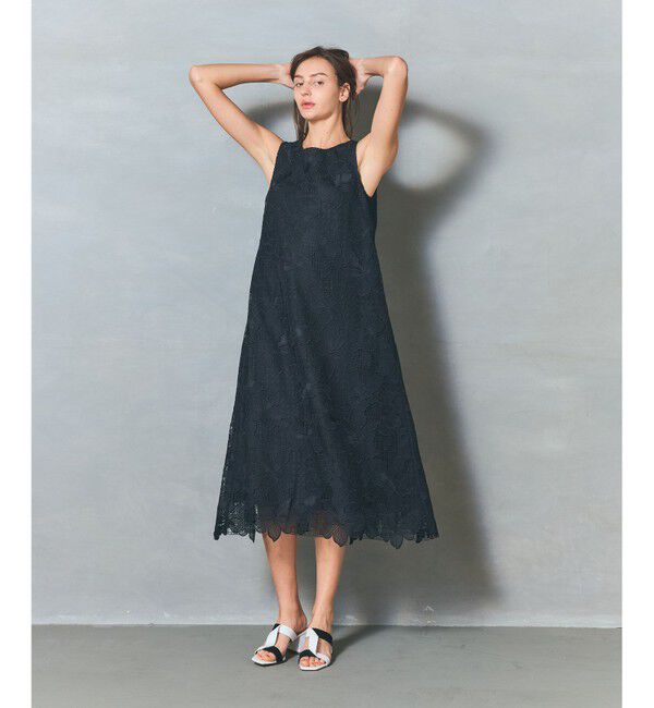 Grace Class「メッシュフラワーレースワンピース」|ワンピース|