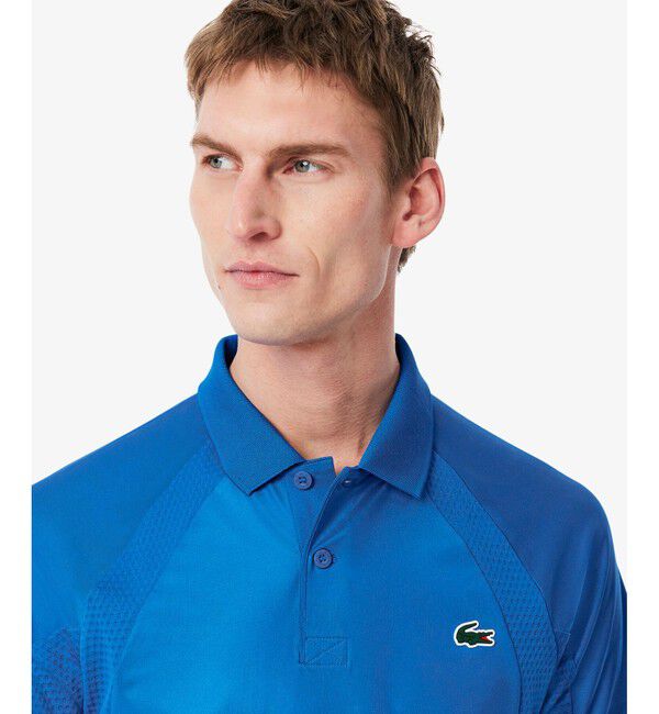 LACOSTE「『メドベージェフ』ウルトラドライ コートデザインポロシャツ」|ポロシャツ|