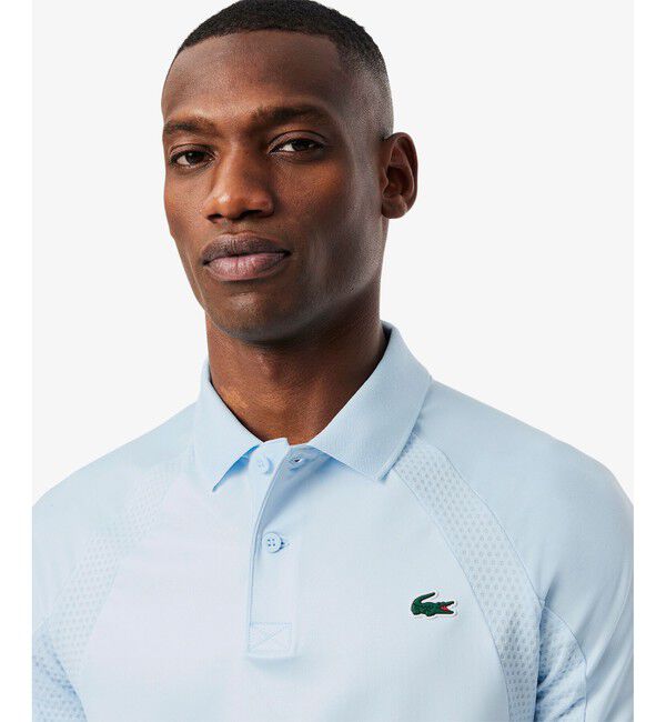 LACOSTE「『メドベージェフ』ウルトラドライ コートデザインポロシャツ」|ポロシャツ|