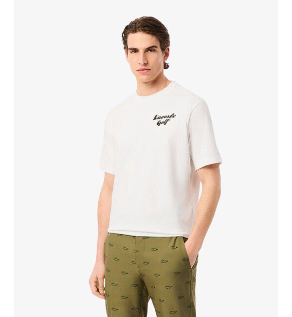 LACOSTE「ラコステゴルフウルトラドライバックプリントTシャツ」|Tシャツ・カットソー|