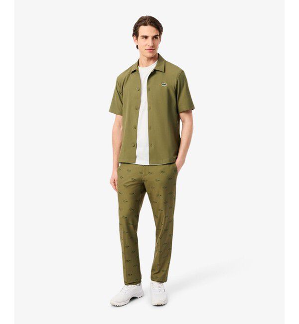 LACOSTE「ラコステゴルフウルトラドライバックプリントTシャツ」|Tシャツ・カットソー|