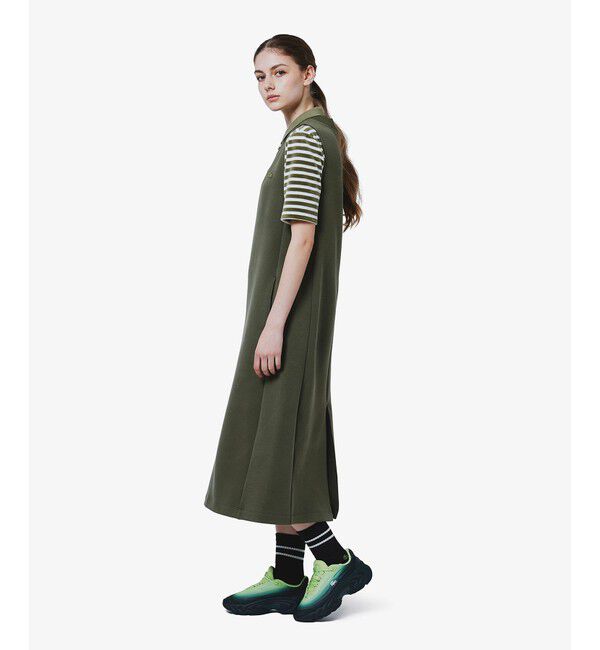 LACOSTE「ダンボールジャージニット ジャンパードレス / ジャンパースカート」|ワンピース|