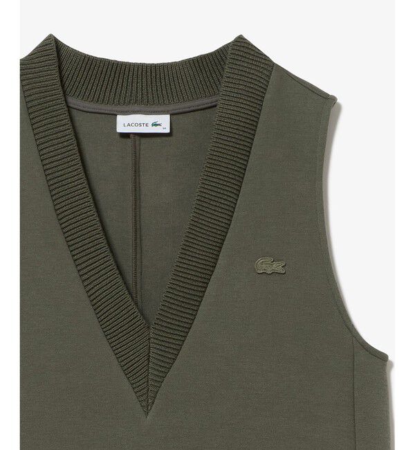 LACOSTE「ダンボールジャージニット ジャンパードレス / ジャンパースカート」|ワンピース|