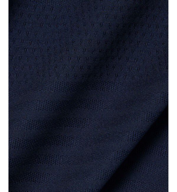LACOSTE「ウルトラドライ コートジャカードジップポロシャツ」|ポロシャツ|
