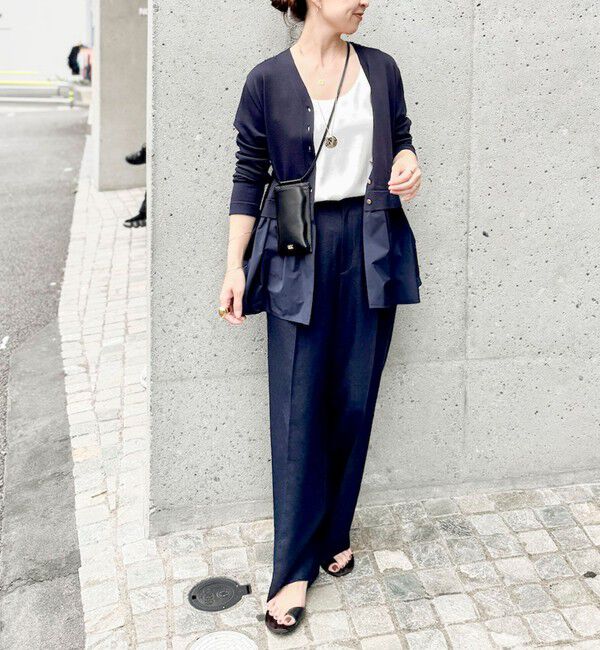 NOLLEY'S「《セットアップ対応》ウォッシャブルストレッチツイル愛されセミワイドパンツ」|その他|
