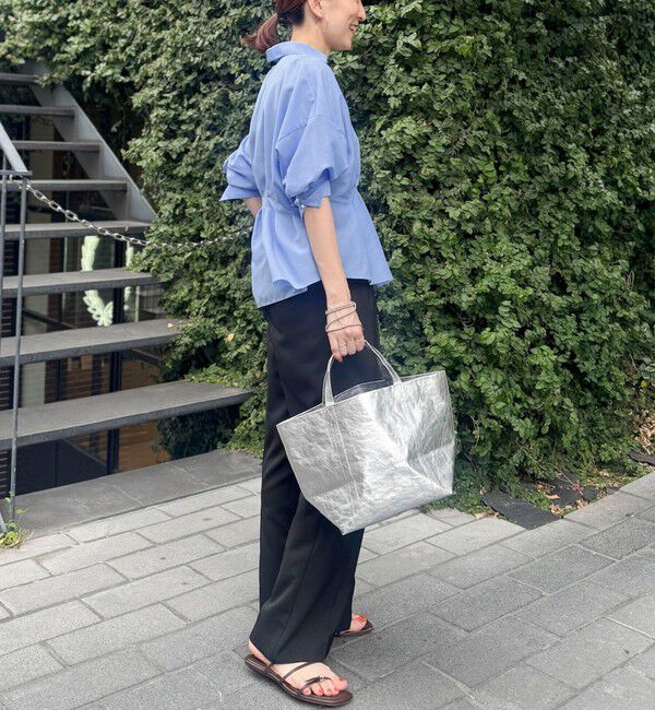 NOLLEY'S「《接触冷感》【BECシリーズ】ウォッシャブルシアースキッパータック半袖ブラウス」|シャツ・ブラウス|