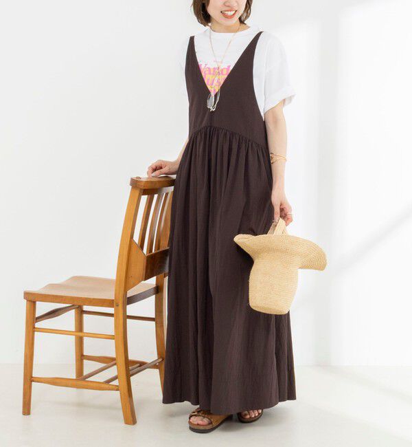 Rie Miller「Wander lustウォッシャブルワイドシルエットプリントTシャツ」|Tシャツ・カットソー|