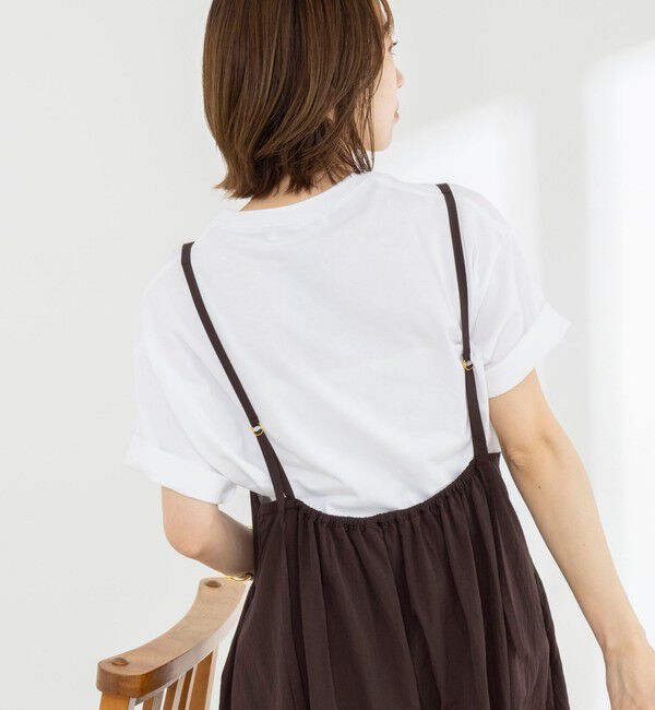 Rie Miller「Wander lustウォッシャブルワイドシルエットプリントTシャツ」|Tシャツ・カットソー|